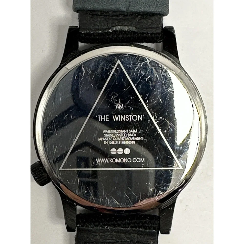 Komono The Winston‎ Mens Watch New Battery 42MM 8.5